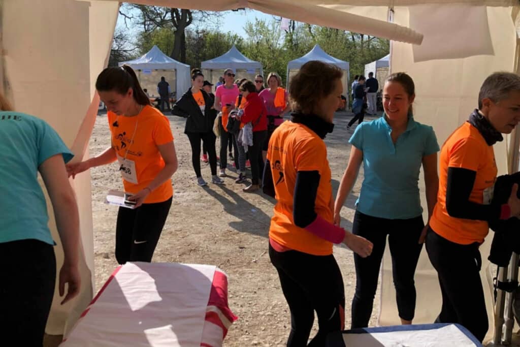 Etudiants du CEESO pendant le Soli’Run